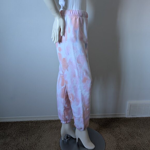 Lazy Pants - Tie Dye Pink/Blue Warm Jogging Pants - Size - M - Picture 4 of 7